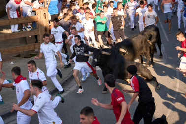 Fotos del tercer encierro de fiestas de Tafalla