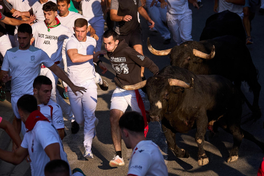 Fotos del tercer encierro de fiestas de Tafalla