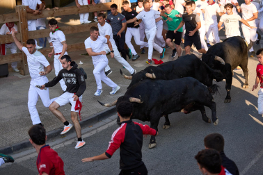 Fotos del tercer encierro de fiestas de Tafalla