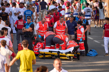 Fotos del tercer encierro de fiestas de Tafalla