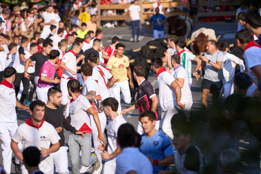 Fotos del tercer encierro de fiestas de Tafalla