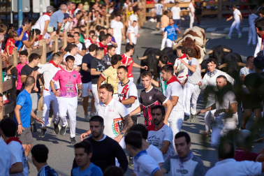 Fotos del tercer encierro de fiestas de Tafalla