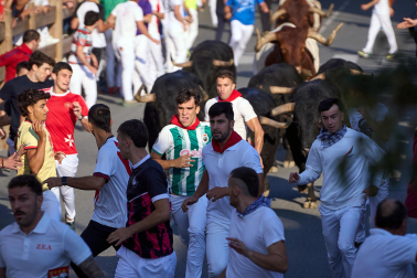 Fotos del tercer encierro de fiestas de Tafalla