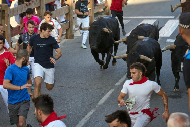 Fotos del tercer encierro de fiestas de Tafalla