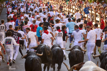 Fotos del tercer encierro de fiestas de Tafalla