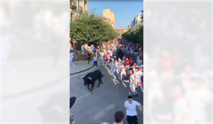Vídeo del tercer encierro de las fiestas de Tafalla