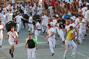 Fotos del tercer encierro de fiestas de Tafalla