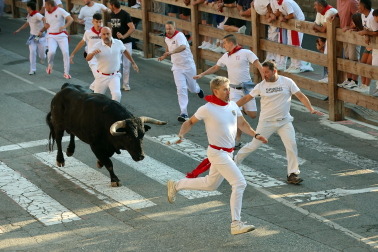 Fotos del tercer encierro de fiestas de Tafalla