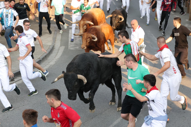 Fotos del quinto encierro de fiestas de Tafalla 2026