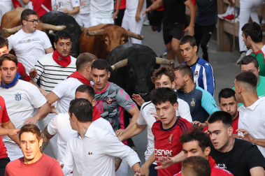 Fotos del quinto encierro de fiestas de Tafalla 2026