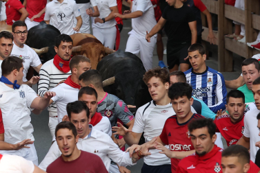 Fotos del quinto encierro de fiestas de Tafalla 2026