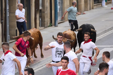 Fotos del quinto encierro de fiestas de Tafalla 2026