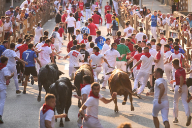 Fotos del quinto encierro de fiestas de Tafalla 2026