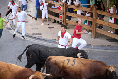 Fotos del quinto encierro de fiestas de Tafalla 2026