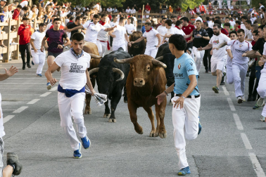 Fotos del quinto encierro de fiestas de Tafalla 2026