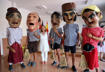 Fotos del cohete de fiestas de Oteiza
