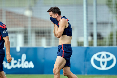 Fotos del entrenamiento de Osasuna este jueves en Tajonar