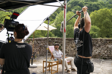 Fotos del rodaje de la película 'Hasta que el juzgado nos separe' en el valle de Baztan