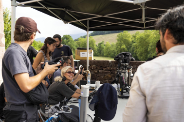 Fotos del rodaje de la película 'Hasta que el juzgado nos separe' en el valle de Baztan