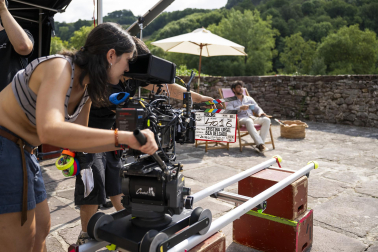 Fotos del rodaje de la película 'Hasta que el juzgado nos separe' en el valle de Baztan