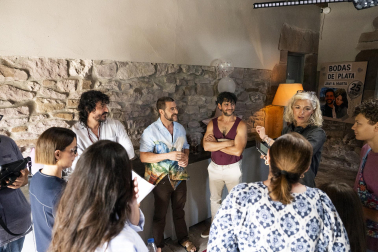 Fotos del rodaje de la película 'Hasta que el juzgado nos separe' en el valle de Baztan