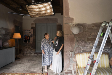 Fotos del rodaje de la película 'Hasta que el juzgado nos separe' en el valle de Baztan