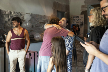 Fotos del rodaje de la película 'Hasta que el juzgado nos separe' en el valle de Baztan