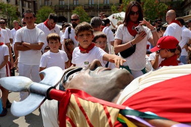Fotos de la despedida de los gigantes de Tafalla
