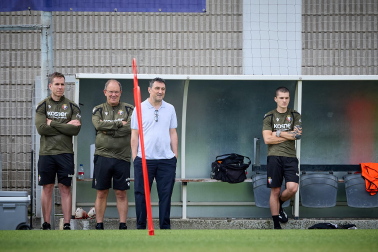 Fotos del entrenamiento de Osasuna con la presencia de Rockson Yeboah este viernes 21 de agosto