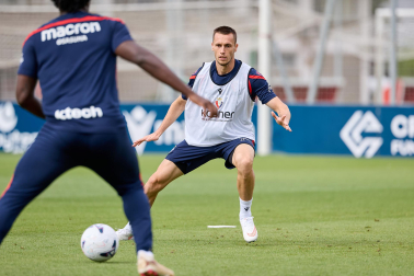 Fotos del entrenamiento de Osasuna con la presencia de Rockson Yeboah este viernes 21 de agosto