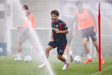 Fotos del entrenamiento de Osasuna con la presencia de Rockson Yeboah este viernes 21 de agosto