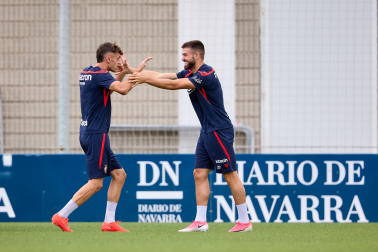 Fotos del entrenamiento de Osasuna con la presencia de Rockson Yeboah este viernes 21 de agosto