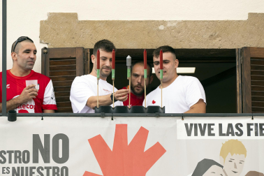 Fotos del cohete de fiestas de Barásoain