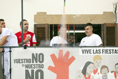 Fotos del cohete de fiestas de Barásoain