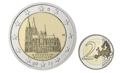 Cara nacional y común de la moneda conmemorativa de Alemania de 2011