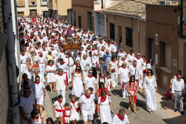Fotos de la procesión en honor a San Bartolomé en fiestas de Ribaforada 2026