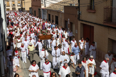 Fotos de la procesión en honor a San Bartolomé en fiestas de Ribaforada 2026