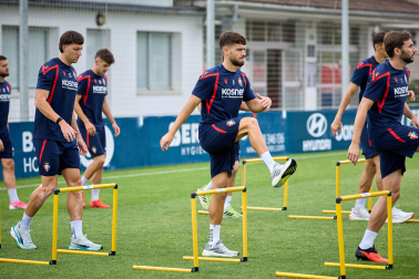 Fotos del entrenamiento de Osasuna este martes en Tajonar