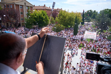Fotos del cohete de fiestas de Zizur Mayor