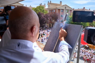 Fotos del cohete de fiestas de Zizur Mayor