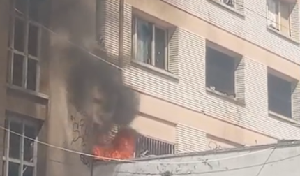 Vídeo del incendio en la antigua ikastola Jaso en Echavacoiz