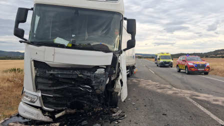 Foto del accidente mortal en la N-121 en Unzué