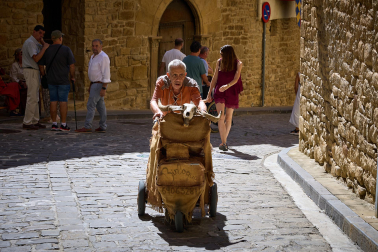 Fotos del inicio de las fiestas medievales en Artajona