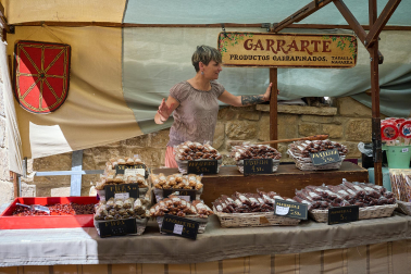 Fotos del inicio de las fiestas medievales en Artajona