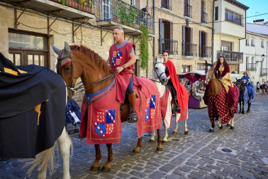 Fotos del inicio de las fiestas medievales en Artajona
