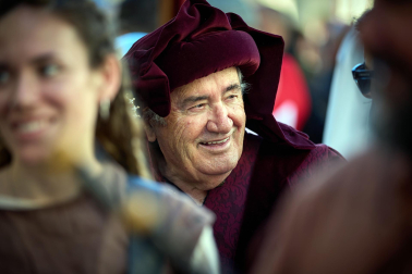 Fotos del inicio de las fiestas medievales en Artajona
