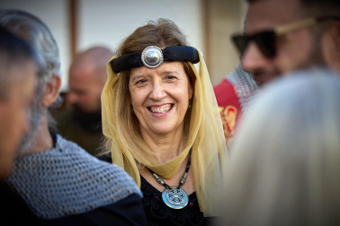 Fotos del inicio de las fiestas medievales en Artajona