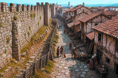 Zurriburu, un barrio junto a la muralla