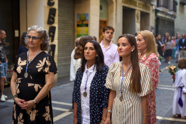 Foto de la procesión por las calles de Pamplona con motivo del 250 aniversario del retablo de la Virgen del Camino