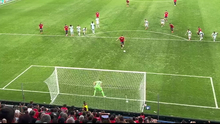 Calma, templanza, tranquilidad y, sobre todo, acierto. Así adelantó el croata a Osasuna en el encuentro de la Jornada 3 de LaLiga EA Sports.